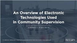 An Overview of Electronic Technologies Used in Community Supervision